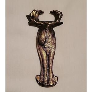 Vintage Antique Brass Moose Shaped Bottle Opener Alaska Souvenir
